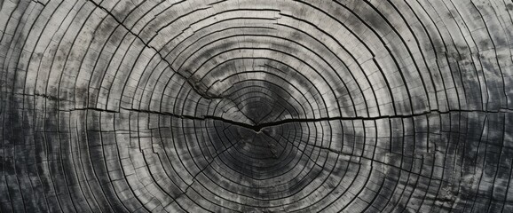 The intricate patterns of tree growth captured in the rings of a tree trunk