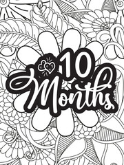 Motivational Quotes for Adult Relaxation and Stress Relief on Flowers Patterns