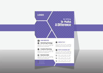 vector flyer design with white background. difference flyer design.