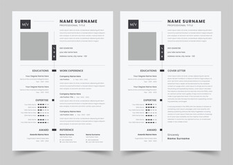 Resume and Cover Letter, Clean Resume Layout