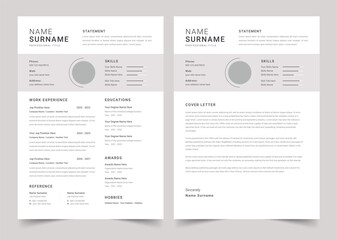 Minimalist Resume and Cover Letter Set