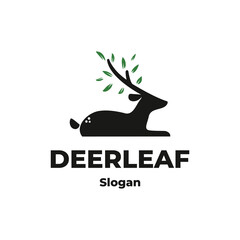 Deer modern logo vector