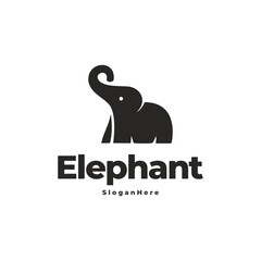 Elephant modern logo vector