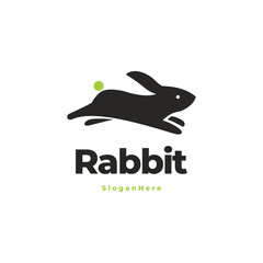 rabbit modern cute logo vector