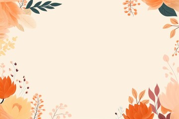 Fototapeta na wymiar A colorful floral background with vibrant orange and pink flowers