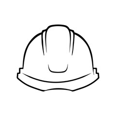 Hard Hat Vector Design on White Background