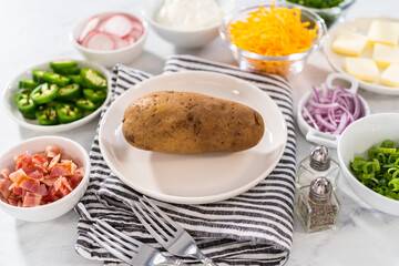 Pressure Cooker Baked Potatoes