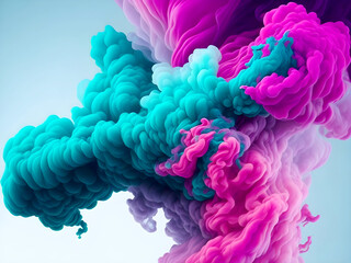 Obraz premium Transparent smoke cloud iaolated background generative ai