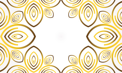 white gold floral background with floral and leaf ornament