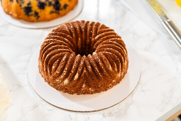 Crafting Lemon, Blueberry, and Vanilla Bundt Cakes