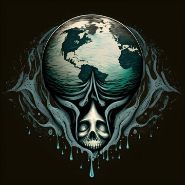 logo drowning earth wallpaper 