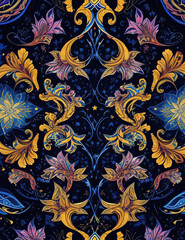 seamless pattern with flowers