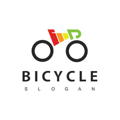 Electric bike logo design template