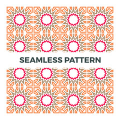 Fototapeta na wymiar Seamless geometric patterns illustration design