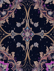 seamless pattern with flowers