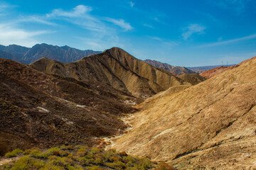 Zhangye Danxia Geological park scenery in China