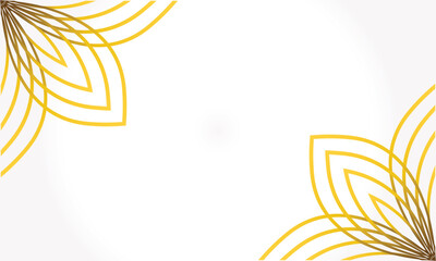 elegant white gold floral background with floral and leaf ornament