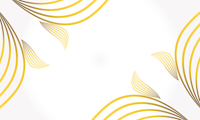 Fototapeta premium elegant white gold floral background with floral and leaf ornament