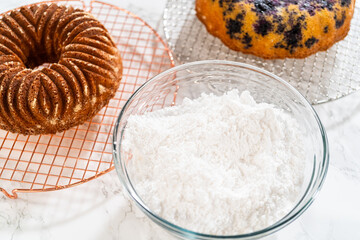 Crafting Lemon, Blueberry, and Vanilla Bundt Cakes