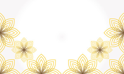 elegant gold floral frame
