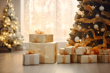 christmas tree with presents,christmas tree with gifts,christmas tree and gifts,Festive Fir Delight: Christmas Tree with Presents,Yuletide Elegance: Christmas Tree and Gifts Galore
