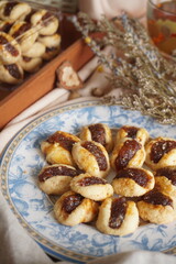 Nastar, the Sweet Treasure of Pineapple Jam Cookies, Presented in Aesthetic Vintage Food Photography