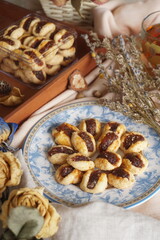 Nastar, the Sweet Treasure of Pineapple Jam Cookies, Presented in Aesthetic Vintage Food Photography