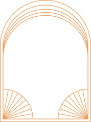 Art Deco Frame Border Isolated Vector