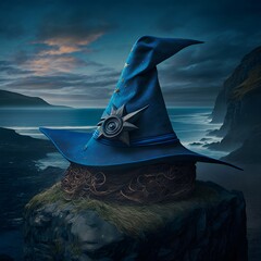 blue wizards hat crooked point 