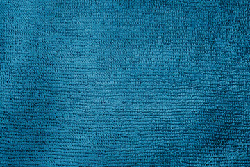 Blue seamless carpet texture shot from above.