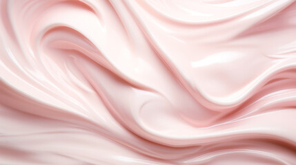 Obraz premium パステルピンクカラーのクリームの背景