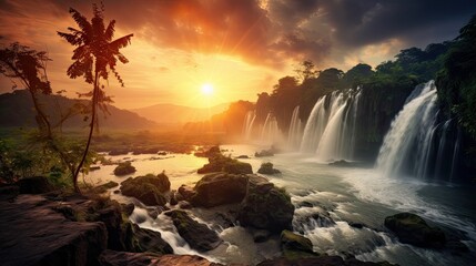 Obraz premium Deatan Waterfall, Vietnam