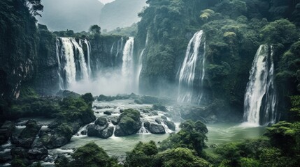 Fototapeta na wymiar Deatan Waterfall, Vietnam