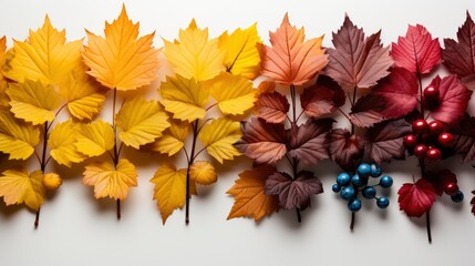 Colorful Autumnal equinox on white background 
 ,Desktop Wallpaper Backgrounds, Background HD For Designer - obrazy, fototapety, plakaty