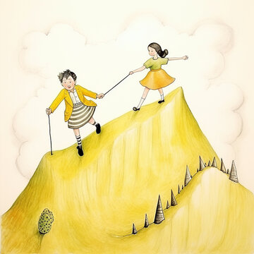 jack and jill climbed up the hill