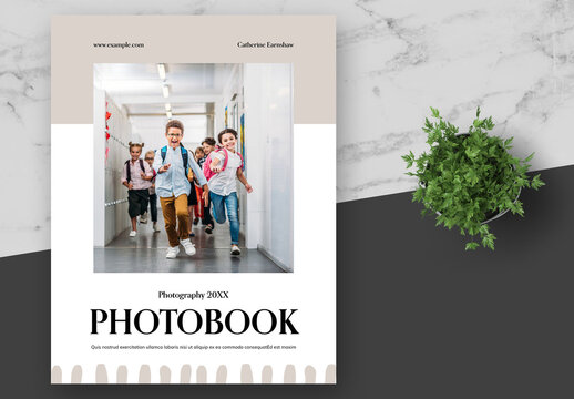 Cream Kids School Photobook