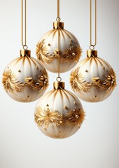 Decorative Christmas ornaments.