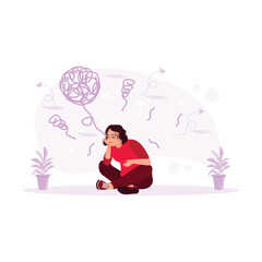 Businesspeople consider rising interest rates, the world economy, and controlling inflation. Inflation concept. trend modern vector flat illustration 