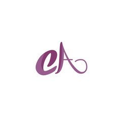 CA letter logo design