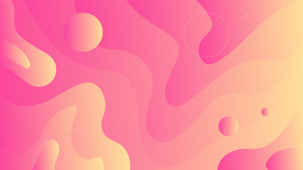 Modern Abstract Background with Waves Fluid Liquid and Red Pink Orange Gradient Color