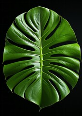 Monstera leaf. Isolated.