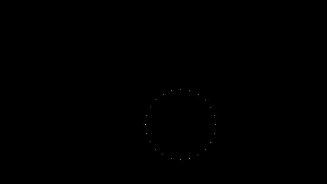 Motion Graphic design elements in alpha channel, Tapered stroke pop up, Smooth animated line.