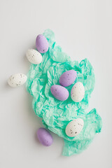 decor for Easter on a white background