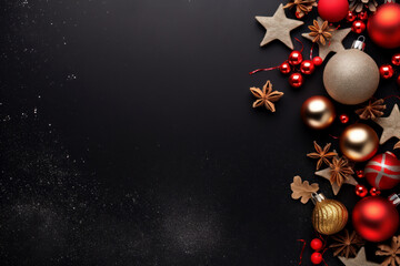 Christmas Element for decoration background. Ai generated.
