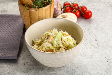 Dietary tasty Cole slaw salad