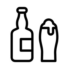 Bottle drink icon symbol vector image. Illustration of the drink water bottle glass design image