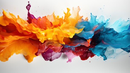 Colorful Leftovers on white background,Desktop Wallpaper Backgrounds, Background HD For Designer