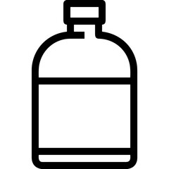 Bottle drink icon symbol vector image. Illustration of the drink water bottle glass design image