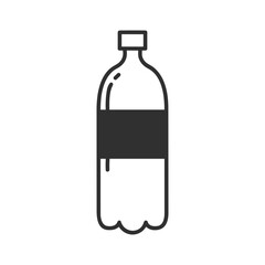 Bottle drink icon symbol vector image. Illustration of the drink water bottle glass design image