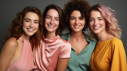 Fototapeta premium Colorful Friends on white background ,Desktop Wallpaper Backgrounds,, Background HD For Designer